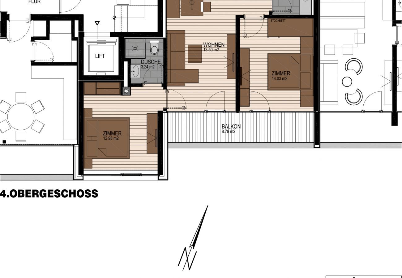 Ferienwohnung in Zell am See - SR, Top 20 - Ap. 67m² mit 2 SZ, Balkon 9m²